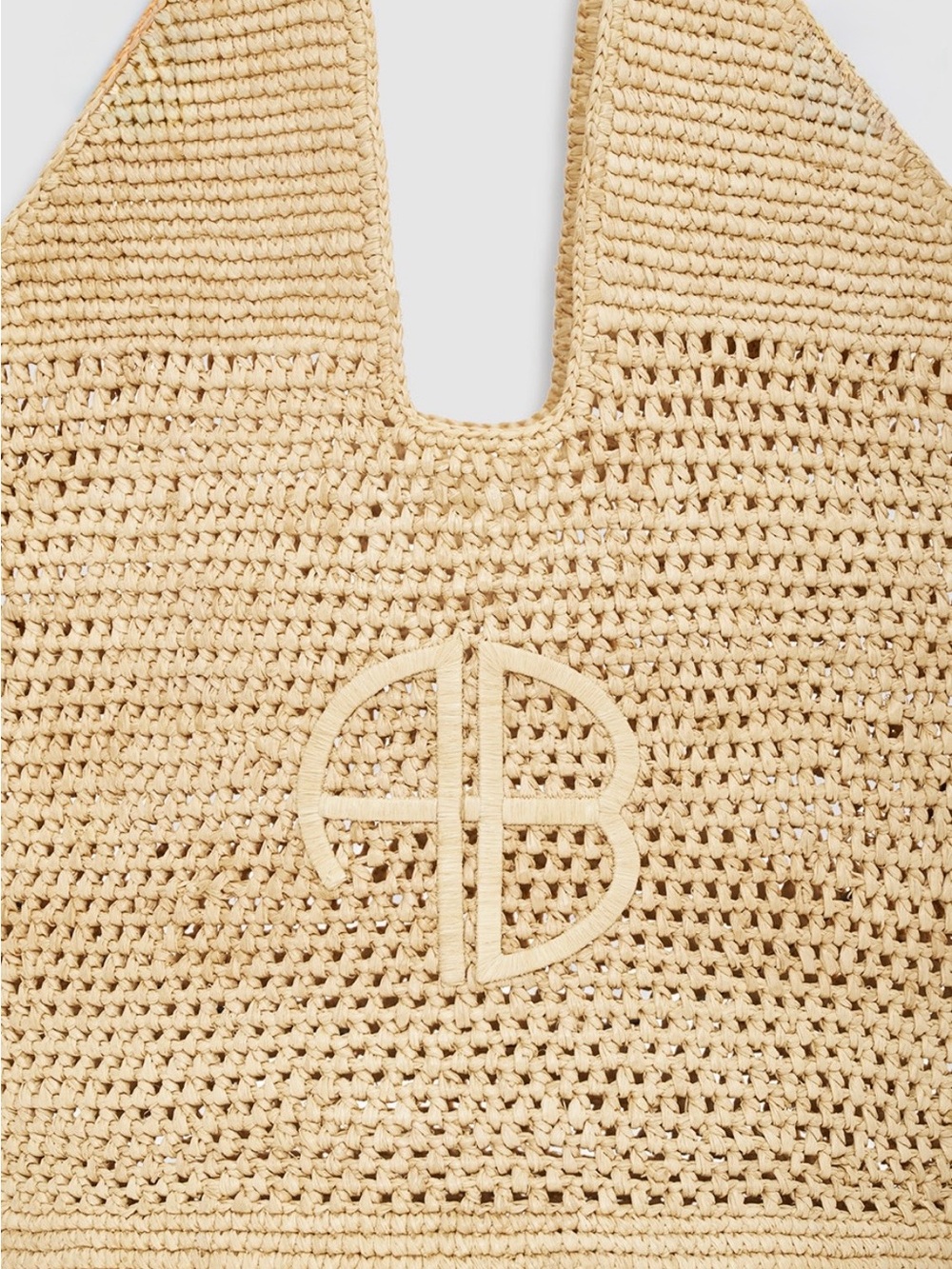 LEAH LOGO HOBO RAFFIA - NATURAL - Picture 4 of 8